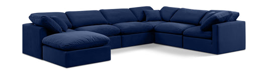 Indulge - Velvet 7 Piece Modular Sectional