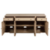 Kailani - 4-Door Cane Sideboard Buffet Cabinet - Beige Oak