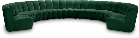 Infinity - 9 Piece Velvet Modular Sectional