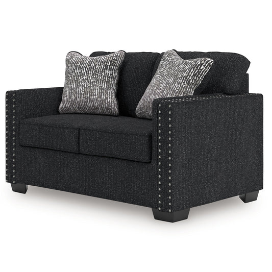 Jasmine Peaks - Loveseat - Coal