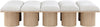 Pavilion - 10 Piece Modular Bench With Natural Base