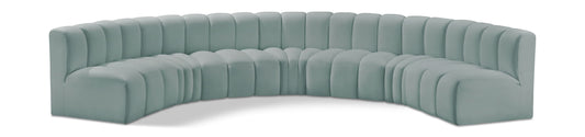 Arc - Faux Leather 7 Piece U-Shaped Modular Sofa