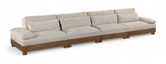 Turin - Fabric Upholstered Modular Sectional - Taupe