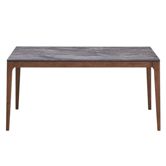 Bevis - Dining Table - Engineered Stone Top & Walnut