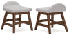 Lyncott - Home Office Desk Chair - Light Gray / Brown