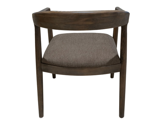 Natural Teca - Wooden Armchair - Quartersawn Oak / Marooned Brown