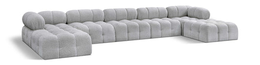 Ames - 7 Piece Fabric Modular U-Shaped Sectional