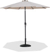 Fiji - Aluminum Patio Umbrella With Round Black Base