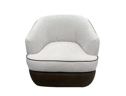 Tumbi - Armchair - Ivory / Brown