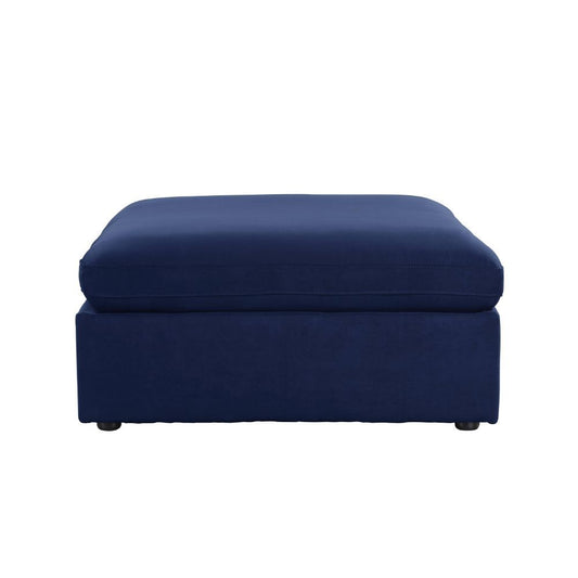 Crosby - Modular Ottoman - Blue Fabric