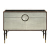 Brancaster - Console Cabinet - Top Grain Leather & Aluminum