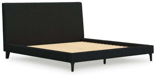 Cadmori - Upholstered Bed With Roll Slats