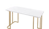 Estie - Vanity Desk (Same 93102) - White & Gold