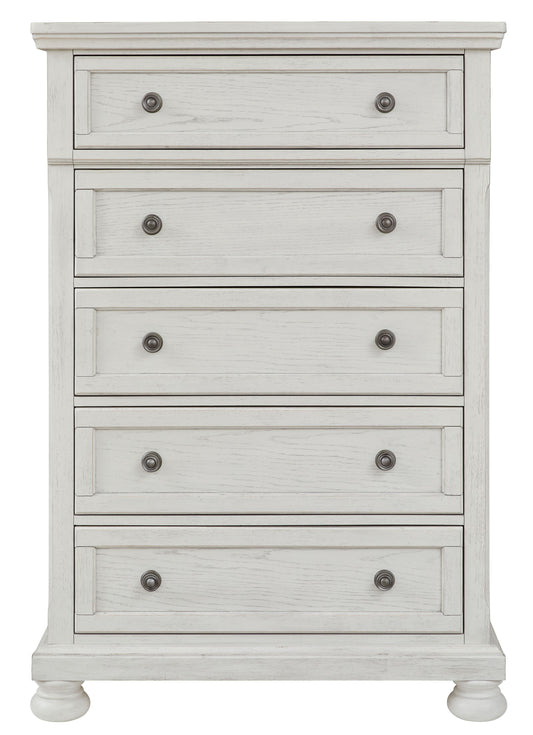 Robbinsdale - Five Drawer Chest - Antique White