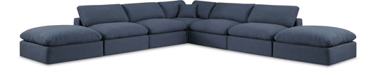 Comfy - 7 Piece Linen Modular Corner Sectional