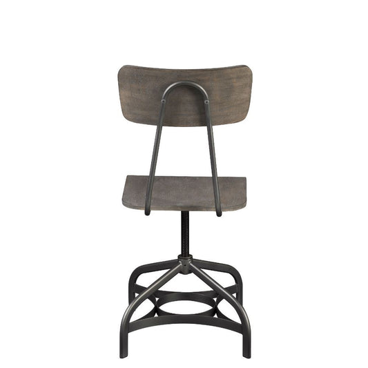 Jonquil - Side Chair With Swivel (Set of 2) - Gray Oak & Sandy Gray