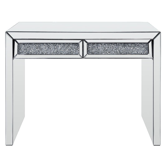 Noralie - Console Table Faux Diamonds - Mirrored