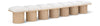 Pavilion - 7 Piece Modular Bench With Natural Base