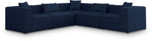 Cube - Linen 5 Piece Modular Corner Sectional