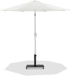 Fiji - Aluminum Patio Umbrella With Square Black And White Base