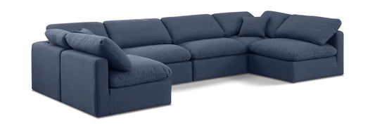 Indulge - Linen 6 Piece Modular U-Shaped Sectional