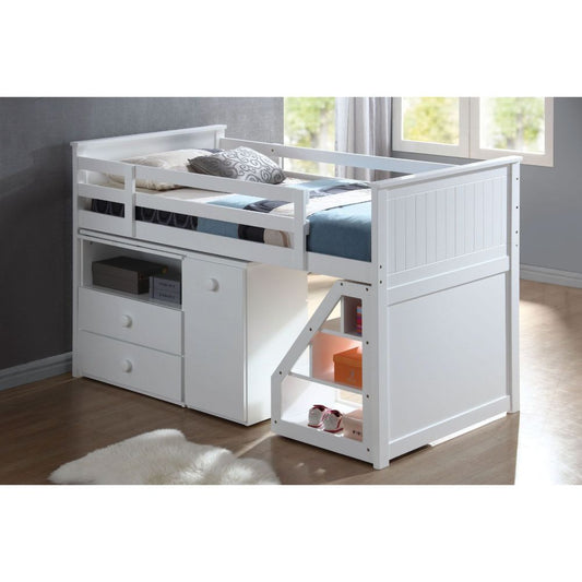 Wyatt - Twin Loft Bed Set - White