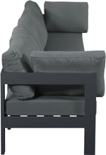 Nizuc - Outdoor Patio Modular Sofa - Dark Grey - Metal