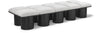 Pavilion - 10 Piece Modular Bench With Black Base