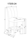Vega - Counter Height Chair (Set of 2) - Mocha