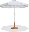 Amalfi - Patio Umbrella - Light Brown Base / White Pole