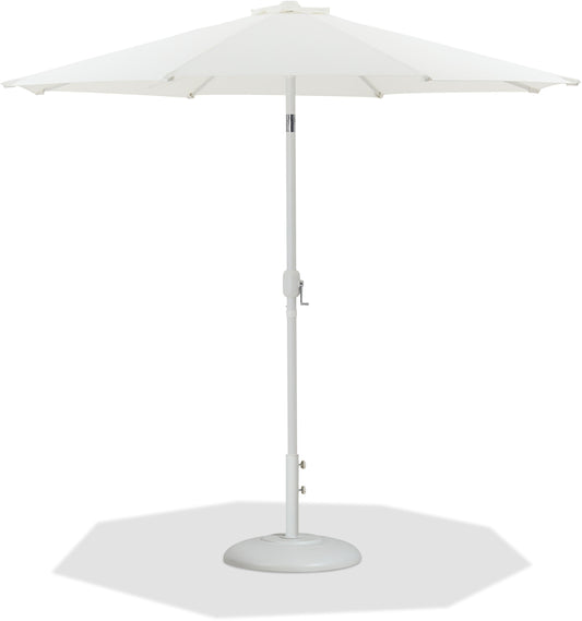 Fiji - Aluminum Patio Umbrella With Round White Base