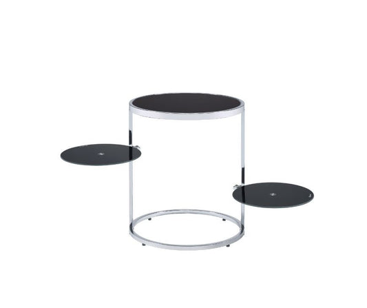 Lynch - Accent Table - Black & Chrome