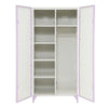 Priya II - Wardrobe - White & Light Synthetic Leather Rple