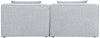 Cube - Linen Modular 2 Seat Armless Sofa