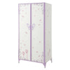 Priya II - Wardrobe - White & Light Synthetic Leather Rple