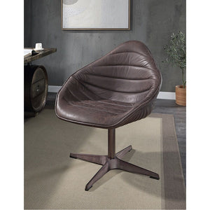 Pipino - Accent Chair With Swivel - Antique Ebony