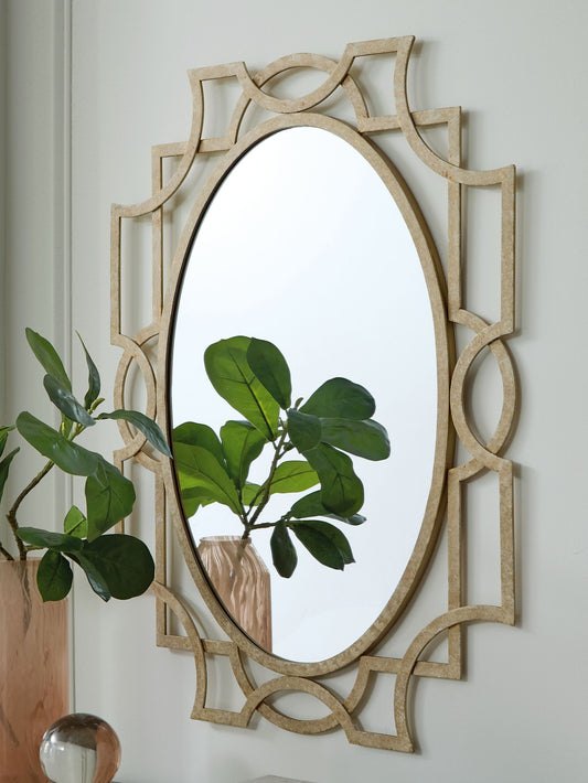 Fulkmore - Accent Mirror - Antique Gold Finish