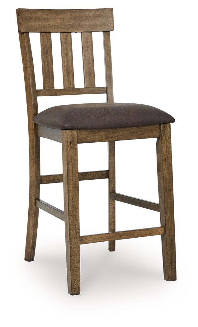 Urbinforte - Upholstered Barstool (Set of 2) - Light Brown