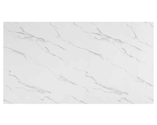 Vance - Faux Marble Dining Table - Charcoal & White