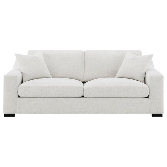 Ashlyn - Fabric Upholstered Track Arm Sofa - Sand