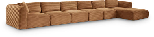 Shaggy - Fabric 6 Piece Modular Sectional With Chaise