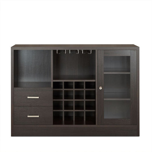 Hazen - 33" Wine Cabinet - Espresso