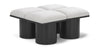Pavilion - 4 Piece Modular Bench With Black Base