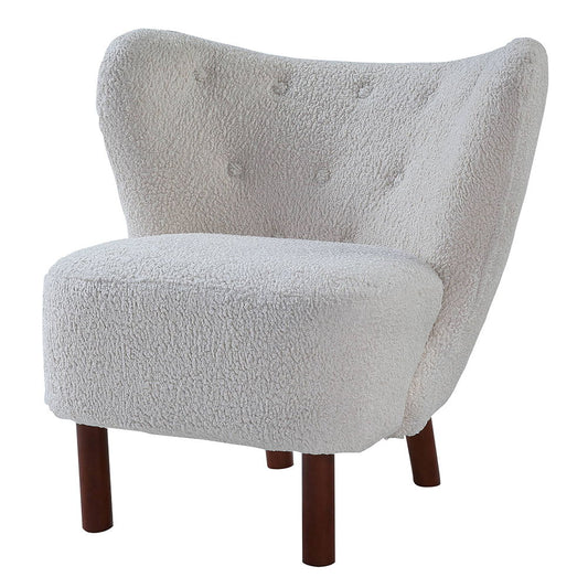Zusud - Accent Chair - White Teddy Sherpa