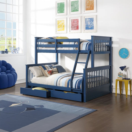 Haley II - Twin Over Full Bunk Bed With Storage
