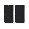 Chafik - Accent Mirror (Set of 2) - Mirrored, Natural Oak & Chrome