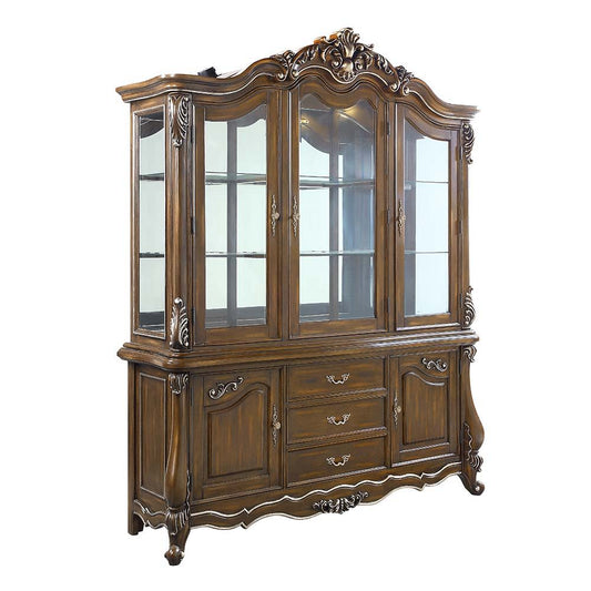 Latisha - Buffet & Hutch - Antique Oak