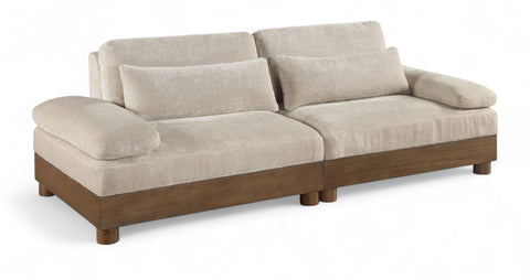 Beige / 2 Pc. Sectional Loveseat