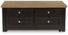 Drazmine - Lift Top Cocktail Table - Brown