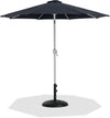 Fiji - Aluminum Patio Umbrella With Round Black And White Base